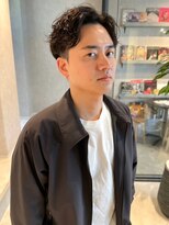 メンズサロン ブロック(Men's Salon bloc) ニュアンスパーマ　緩めパーマ　ビジネス　ツーブロック　爽やか