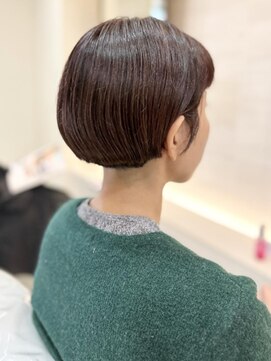 ザビー(THE B) 本八幡×丸みショート×暖色カラー