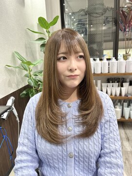 ベルヘアーデザイン 堺東(Belle hair Design) レイヤーカット/レイヤー/ロングレイヤー/ブリーチなし/韓国風