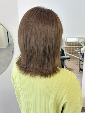 ハル 南平岸(HARU) ブリーチなし明るめオリーブベージュ