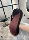 インナーカラー × ライトピンク