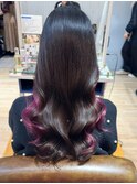 パープルインナーカラー