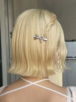 ヘアアレンジ/ハーフアップ/ヘアセット/原宿/渋谷