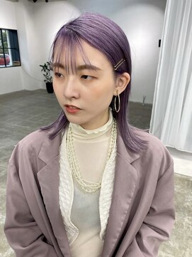 スーパーシーン(SUPER SCENE) くびれヘア/アプリコットオレンジ/夏のヘアアレンジ/宜野湾