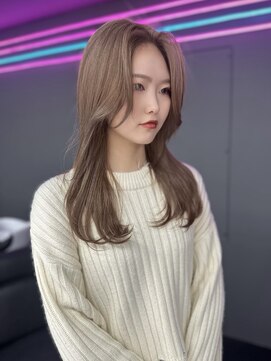 ラ ミュウ バイ ディーアンドティー(LA MIU by D&T) ミルクティーベージュ、レイヤーカット