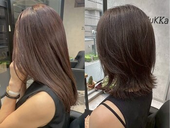 ズッカ(ZuKKa)の写真/「可愛い」から「綺麗」へ。上品で透明感のあるツヤ髪へ[髪質改善/レイヤーカット/ショートボブ]