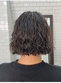 ボブ×デジタルパーマ×顔周りレイヤー