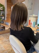 サロンエフ(salon f)&nbsp;オリーブベージュ×レイヤーカット