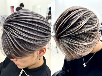 Men's ENGOL homme 名古屋栄 ブリーチ/メンズバレイヤージュ/ダブルカラー/ハイトーンの写真/髪の状態を見極め、憧れのスタイルを実現します。悩みも希望もプロに相談して理想を叶えよう★