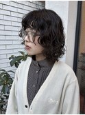 暗髪パーマ◎黒髪パーマ×ニュアンスパーマ×姫カット