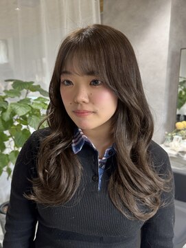 アリュメ 三重鈴鹿店(allum) オリーブグレージュ ブリーチなしダブルカラー 鈴鹿白子