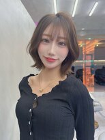 ロンドルーチェ 心斎橋(Lond luce)&nbsp;グレージュ×ハッシュカット［髪質改善/縮毛矯正/ボブ］