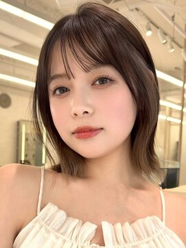 アッシュ 洋光台店(Ash) ★洋光台レイヤーカットショートボブ白髪ぼかしハイライト顔周り