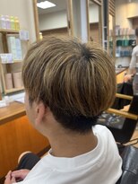 クレス 東武練馬店&nbsp;メンズハイライト×ナチュラルブラウン