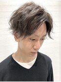 men's波打ちセンターパート×グレージュcolor【レーヴ】
