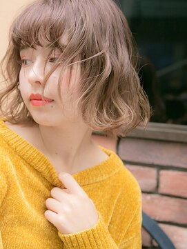 リリアン 表参道(relian) ピンクベージュ　愛されボブ