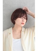 丸みショートボブ