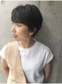 大人可愛いショートボブ