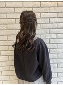 男女ウケ◎◎ゆる巻きハーフアップ☆
