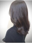 暗髪グレージュ、ミディアム[松本]