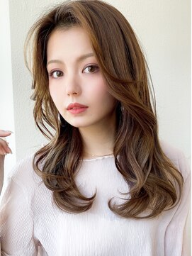 シルクレイ 吉祥寺店(Silk-lei) 大人かわいい愛されかき上げロングブラウンベージュ30代吉祥寺