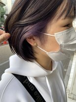 インビテーション(invitation) インナーカラー・アディクシーパープル・ショートボブ