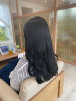 アドラーブル 長岡リップス旭岡店(adorable)&nbsp;艶髪 韓国風ヘア 【ブルーブラックカラー】10代20代30代