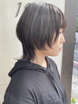 ニット 銀座(knit) 《knit銀座》大人可愛い20代30代40代ウルフショート丸み前下がり