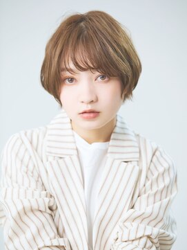 オリンテ バイ レシッド 表参道(orente by rcid) 大人ガーリー丸みショ－トボブ×ことりベ－ジュシルキーベージュ