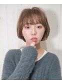 マシュマロボブ/20代/30代/ワンカール/シースルーバング