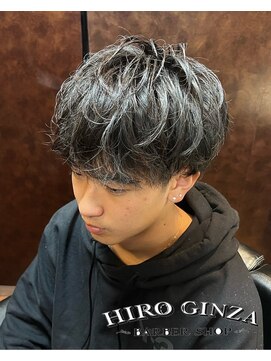 ヒロギンザバーバーショップ 神楽坂店(HIRO GINZA BARBER SHOP) 大人マッシュスタイル