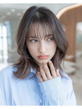 オースティン 登戸向ケ丘遊園(AUSTIN) 大人かわいい前髪セシルカットココアブラウンフリンジウェーブ