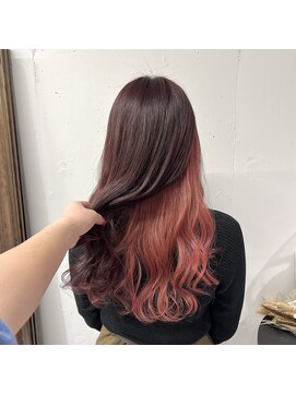 ジードットヘアー(g.hair) inner color×cherry pink
