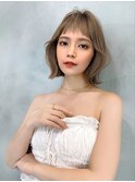 20代30代 ボブ 美髪 エモージュ グレージュ くびレイヤー 韓国 6