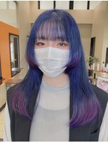 ヴァンカウンシル Kuwana(VAN COUNCIL)&nbsp;ブルーとすそカラーパープル