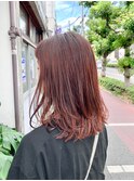 ブリーチ無しのオレンジカラー