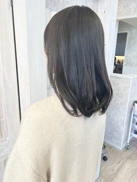 キャアリー(Caary) 福山市Caary話題の酸性ストレート縮毛矯正 艶モテセミロング