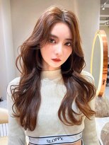 ロンド アンブル 四条烏丸(Lond ambre)&nbsp;【五島巨幹】韓国風/レイヤーロング:ハッシュカット/顔周り