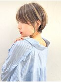 ショートボブ髪型30代40代50代前髪あり前髪なし面長丸顔【荒牧】