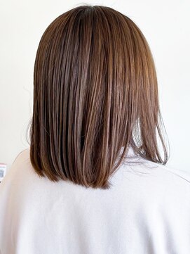 レポヘアー(Repos hair) 20代30代40代髪質改善カラーアッシュブラウンミディボブ透明感