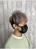 【ダブルカラー】【シアーグレージュ】【メンズ】【ショート】