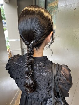 プランツヘアー タイトな編みおろし