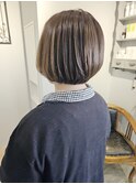 可愛らしい丸みのあるミニボブ