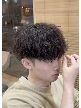 メンズギフト(men's GIFT) 刈り上げツーブロックツイストスパイラルパーマメンズマッシュ