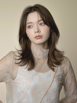 エンタク 新宿(enntaku) マロンベージュ/Aラインボブ/かきあげ/インナーカラー[新宿駅]