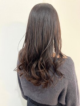 オブジェ ナチュレ(OBJE’T nature) 透明感グレージュ×コテ巻きカール