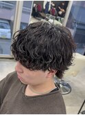 MENS HAIR 波巻きパーマ 波巻きスパイラル 韓国マッシュ