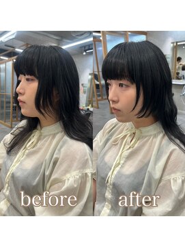 ヘアサロン ドットプラス 町田店(dot. plus) くびれヘア/アプリコットオレンジ/夏のヘアアレンジ/町田
