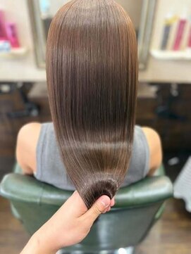 グラス 春吉1号店(glass) 【髪質改善】カラー+ミネコラ水素トリートメント【standard】