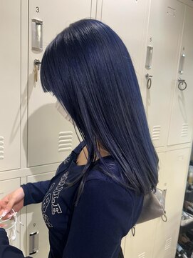 フェイス 石川町 (FACE) 透明感×ツヤ感◎大人ネイビーブルー/ブリーチ/ブルーブラック